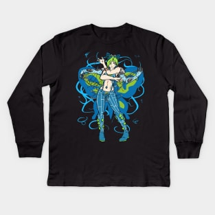 Ocean of Stone Girl Kids Long Sleeve T-Shirt